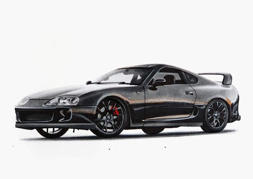 Easy Supra drawing for beginners