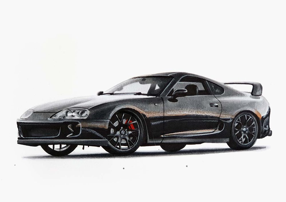 Easy Supra drawing for beginners
