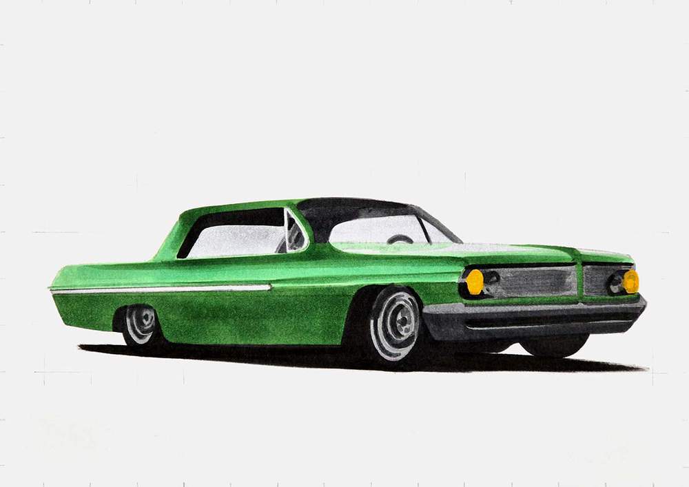 How to Draw a Lowrider in 14 Clear Steps - Realistic & Easy Step by ...