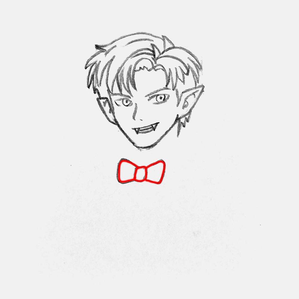 Sketch the knot and the loops of the bow tie
