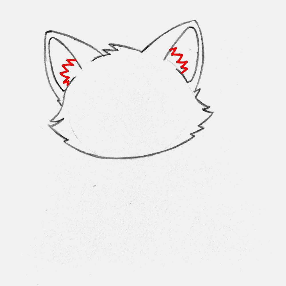 Add some fluffy lines pointing out of the ears.