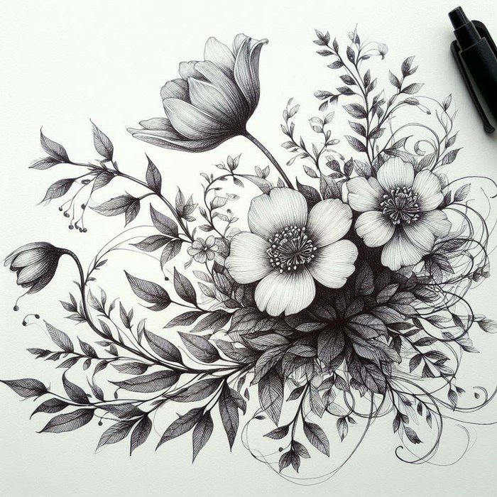 pen drawing ideas for beginners