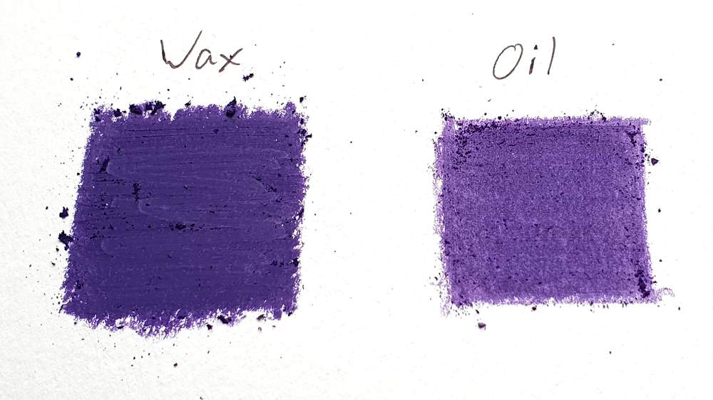 Difference between oil and wax pencils