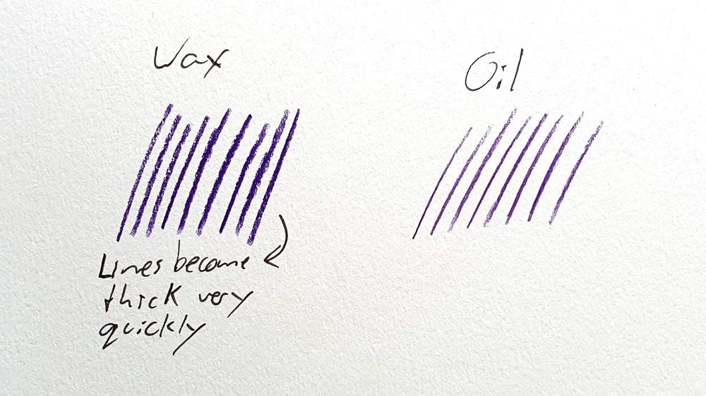 Colored pencil comparison