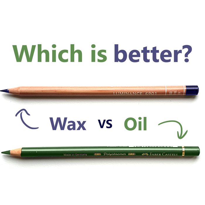 Oil-based vs. wax-based pencils