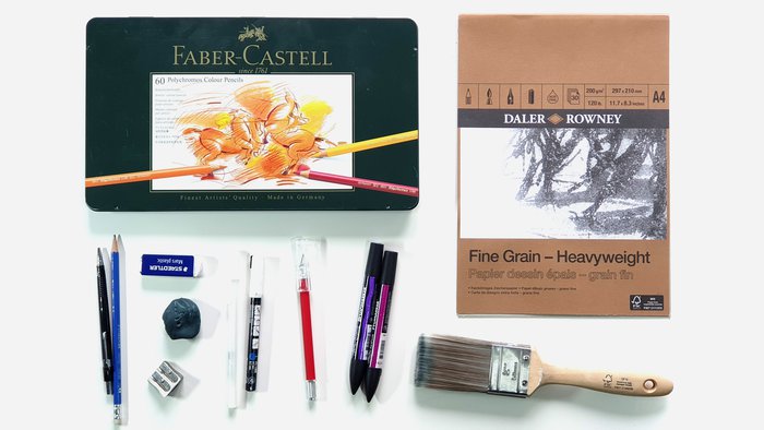 All you need to get started with colored pencils