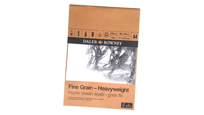 paper for colored pencils: daler and rowney fine grain heavyweight