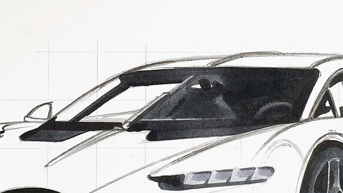 Bugatti Tourbillon Drawing