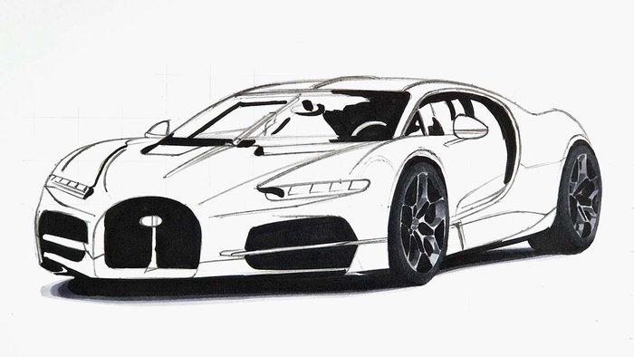 Bugatti Tourbillon Drawing