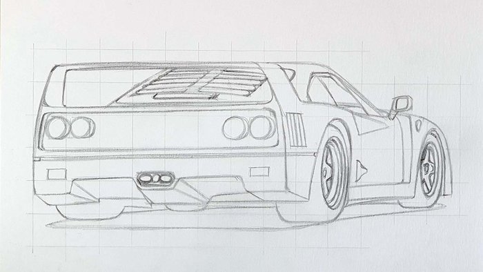 How to draw a Car step by step / Drawing and Coloring a car Easy 