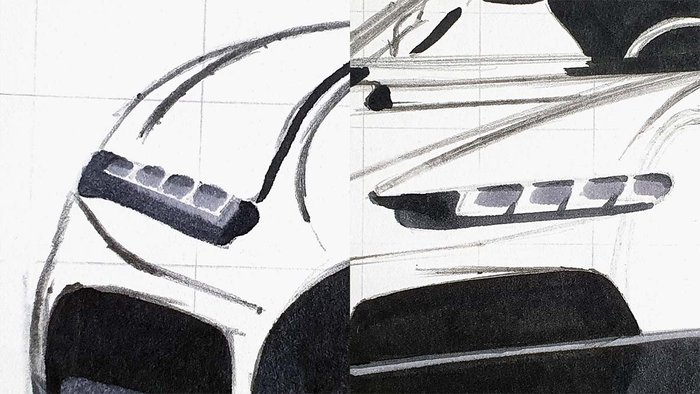 how to draw a bugatti tourbillon step by step