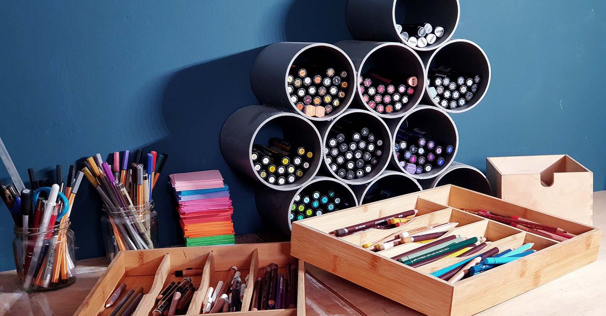 10 Art Supply Storage Ideas