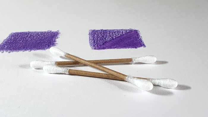 cotton swabs or q-tips  - Blending tools for colored pencils