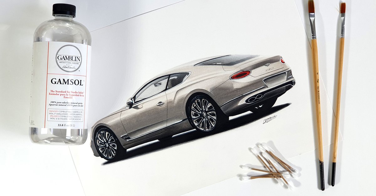 How to Blend Colored Pencils with Solvent