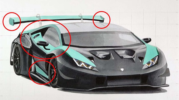 How to Draw a Lamborghini - Easy Drawing Art