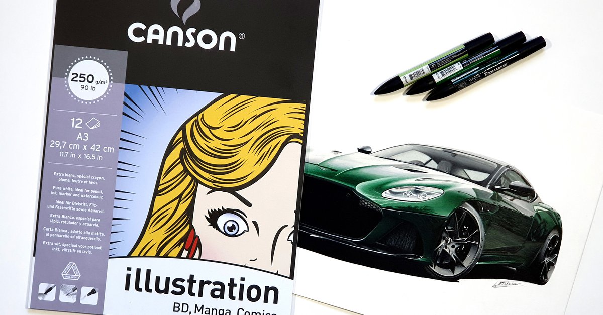 Art Supplies Reviews and Manga Cartoon Sketching: Canson XL Marker Paper Pad  first doodle tests