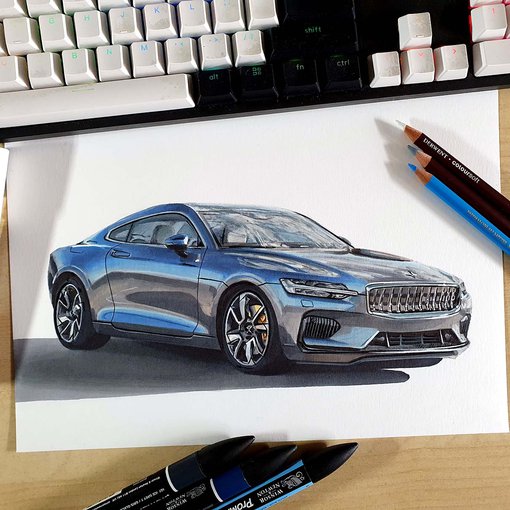 Special Order - Realistic Car Drawing